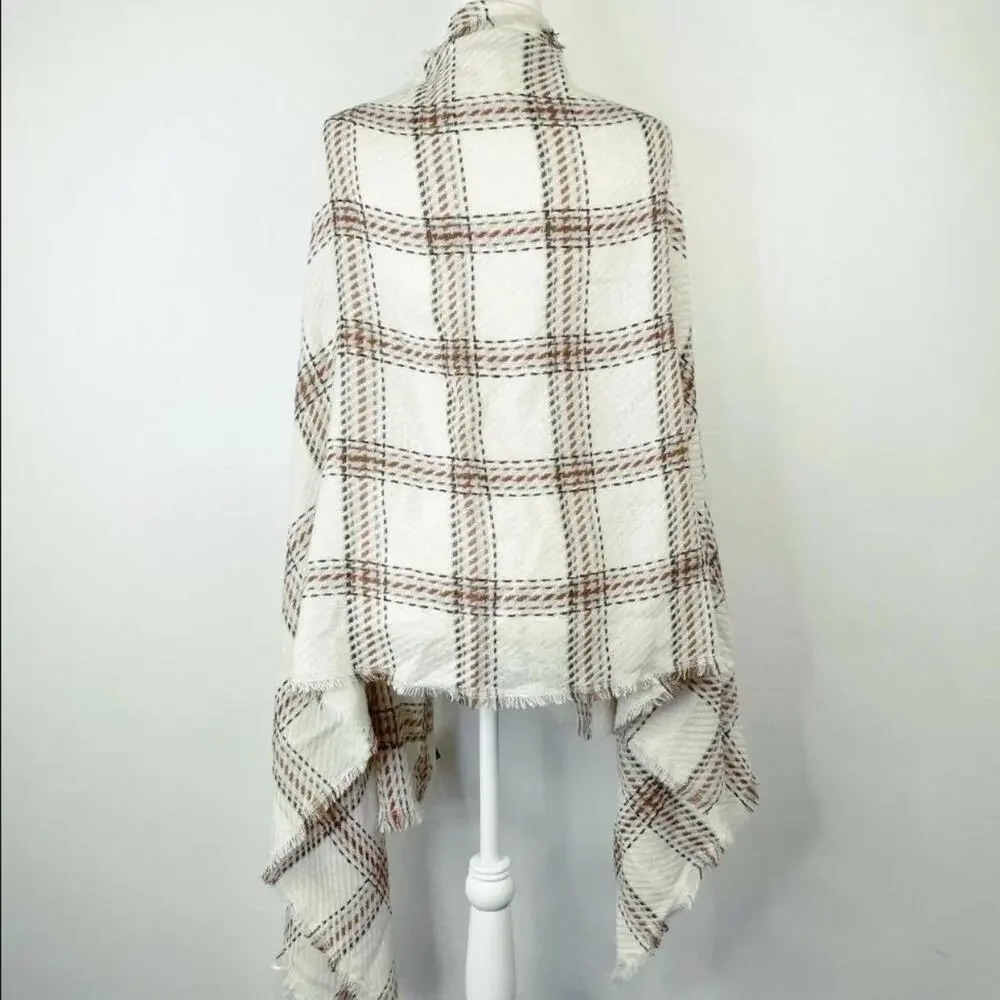 Cejon Heritage Women's Plaid Woven Scarf Wrap Shawl